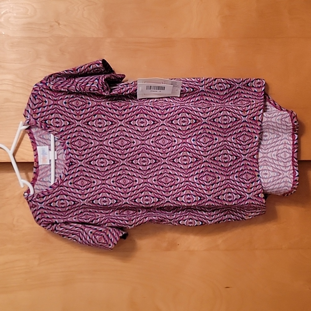 LulaRoe Gracie High Low Girls Geometric Shirt
